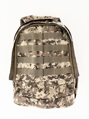 FIELDLINE Tactical Digital Camo Utility Backpack - MOLLE Webbing Rows Desert Tan
